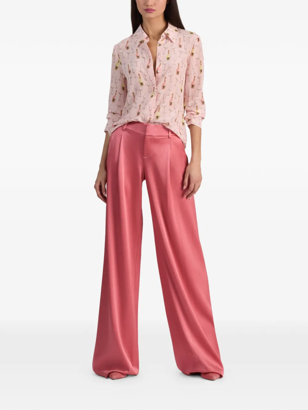 alice + olivia Overhemd met grafische print Roze