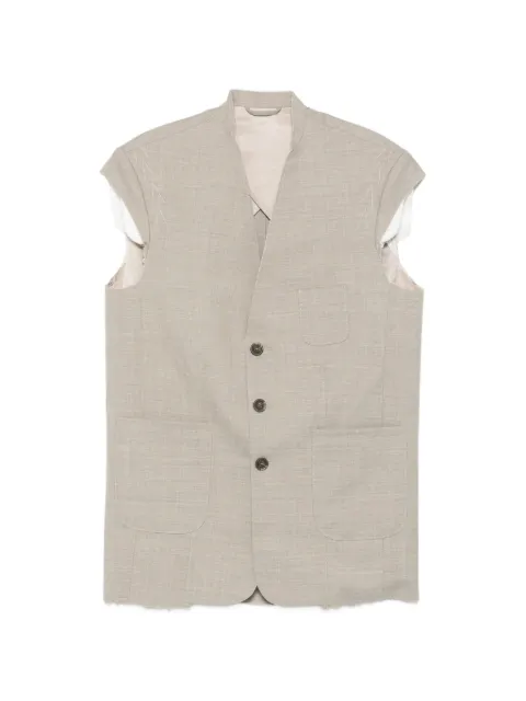 SONIA CARRASCO sleeveless patch-pocket jacket