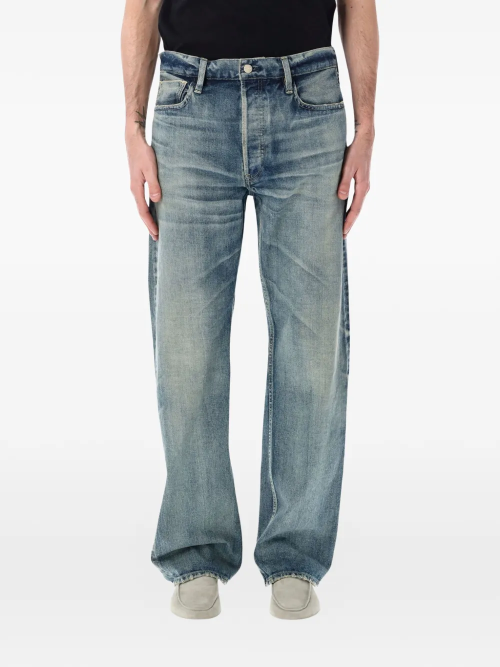 Fear Of God Japanese Selvedge Denim Straight 5 Pocket jeans - Blu