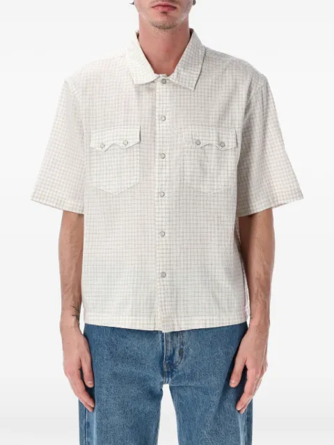 Levi's check-pattern short-sleeve shirt