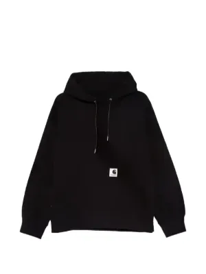 Sacai graphic-print Drawstring Hoodie | Black | FARFETCH