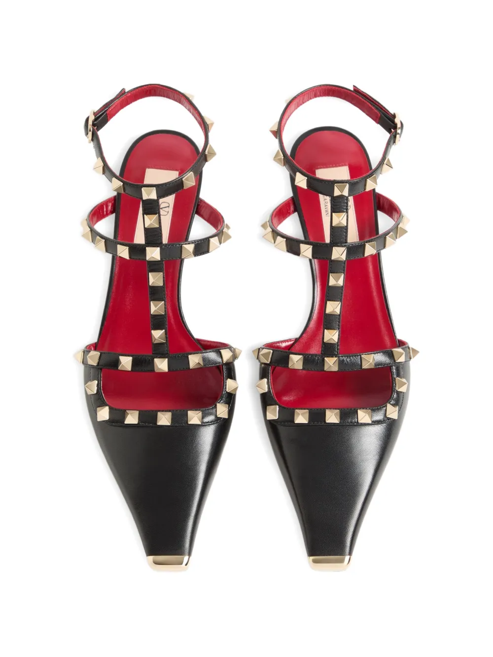 Valentino Garavani Rockstud kidskin pumps 40mm Zwart