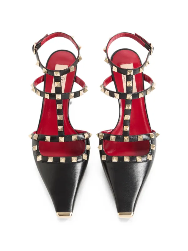 Valentino Garavani ロックスタッズ パンプス | ブラック | FARFETCH JP