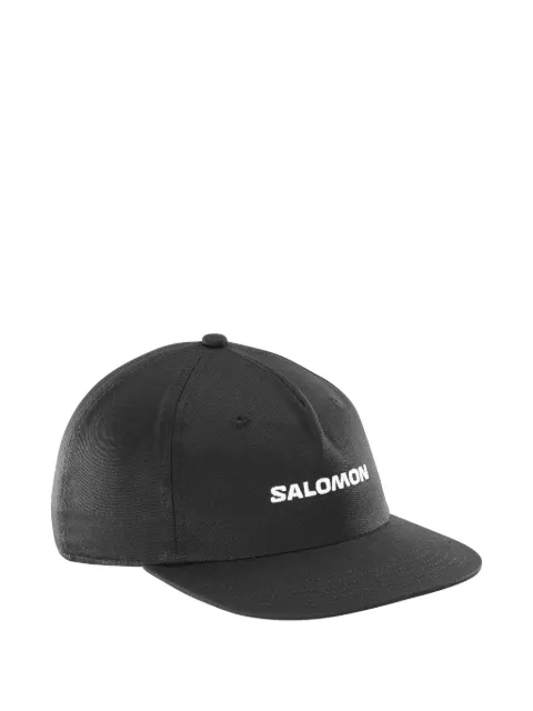 Salomon logo-print flat-peak baseball cap