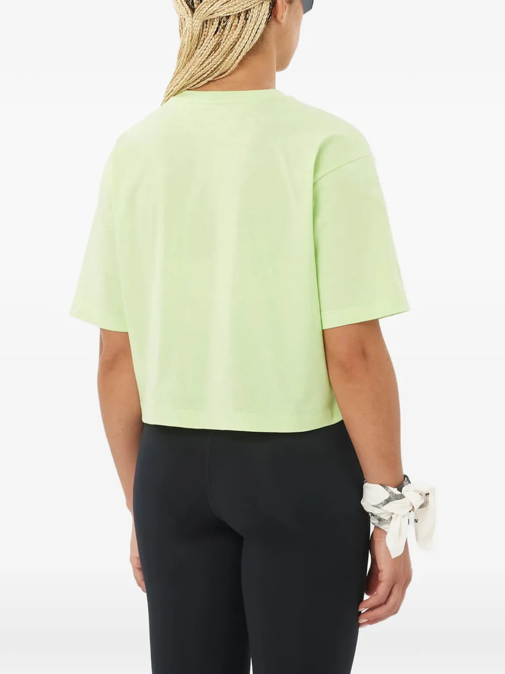 Salomon Cropped T-shirt met logoprint Groen