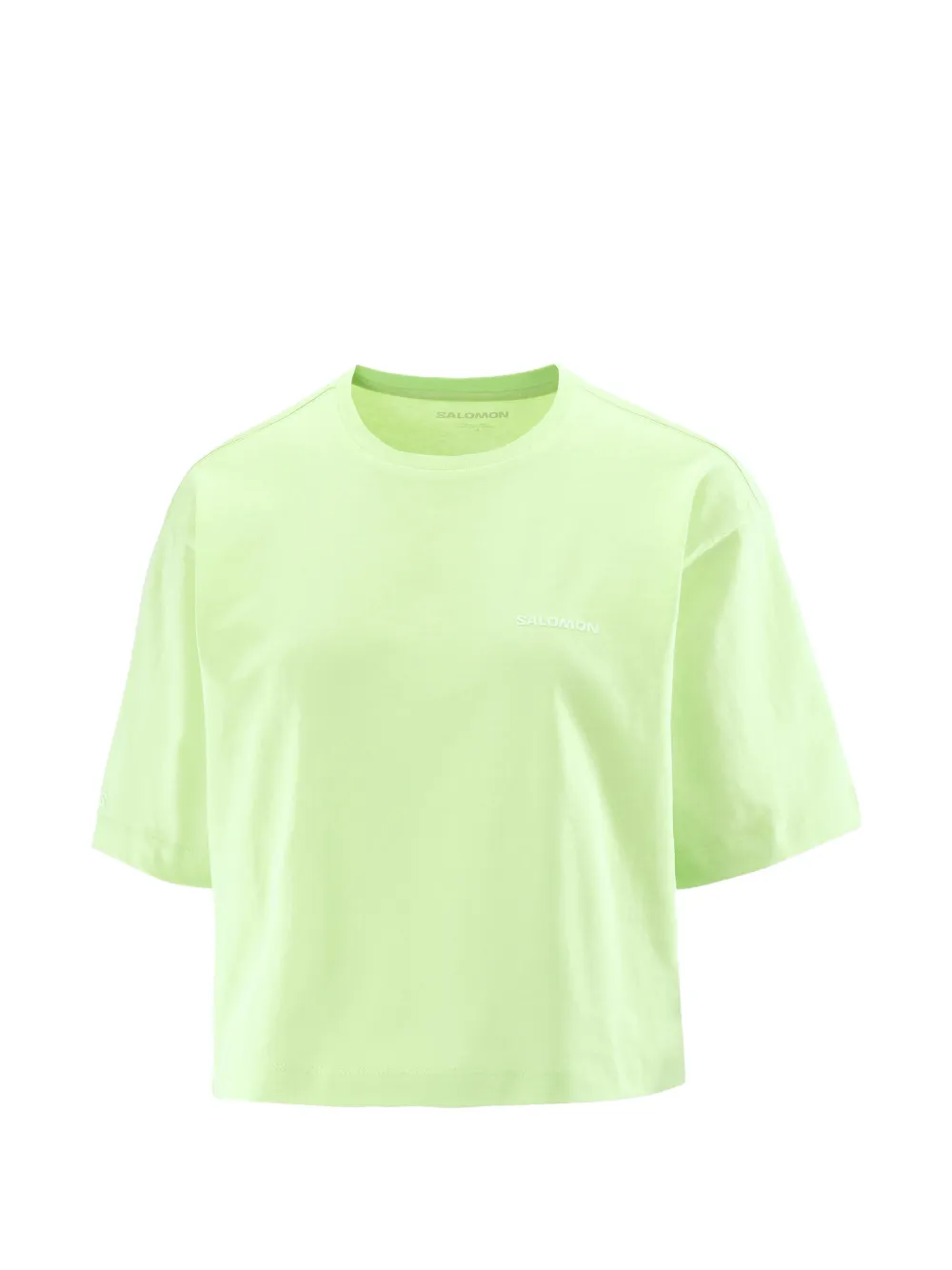 Salomon T-shirt crop con logo - Verde