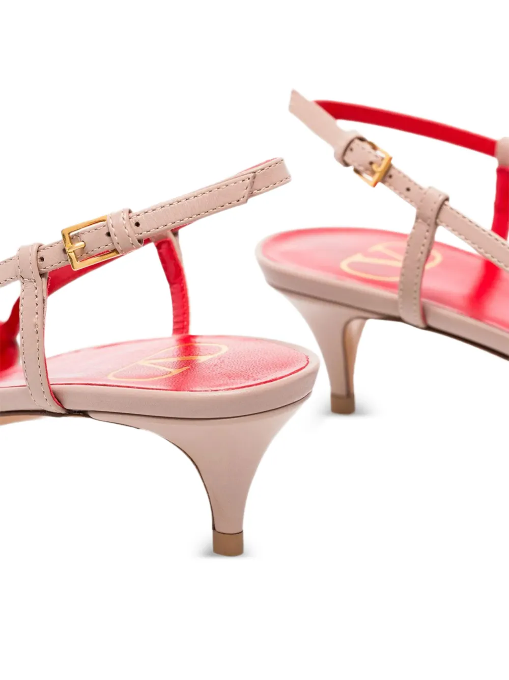 Valentino Garavani VLogo Signature slingback pumps Beige