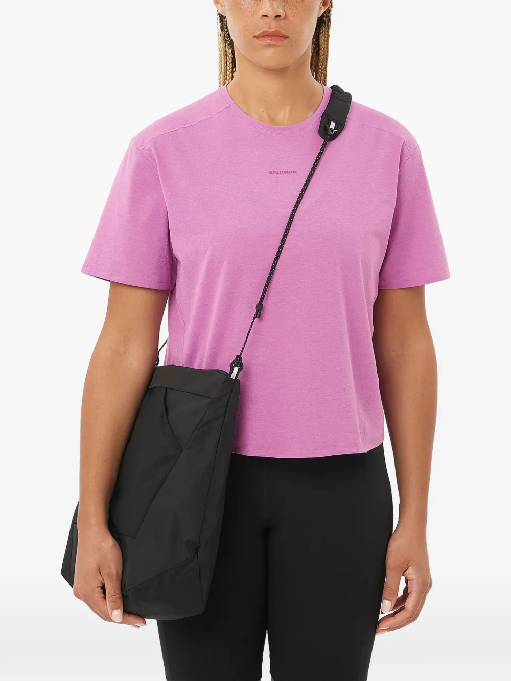 Salomon T-shirt met logoprint Roze
