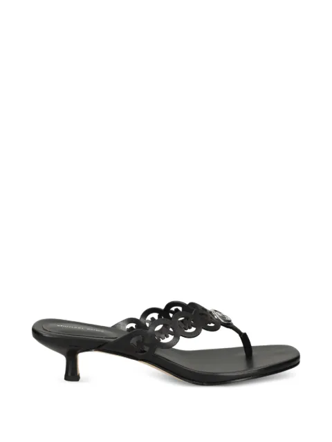 Michael Michael Kors logo-cutout kitten-heel sandals