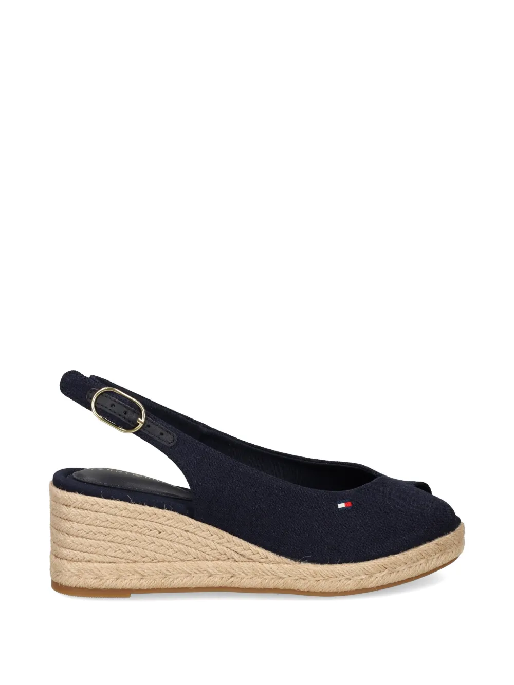 Tommy Hilfiger slingback wedge espadrilles - Blu