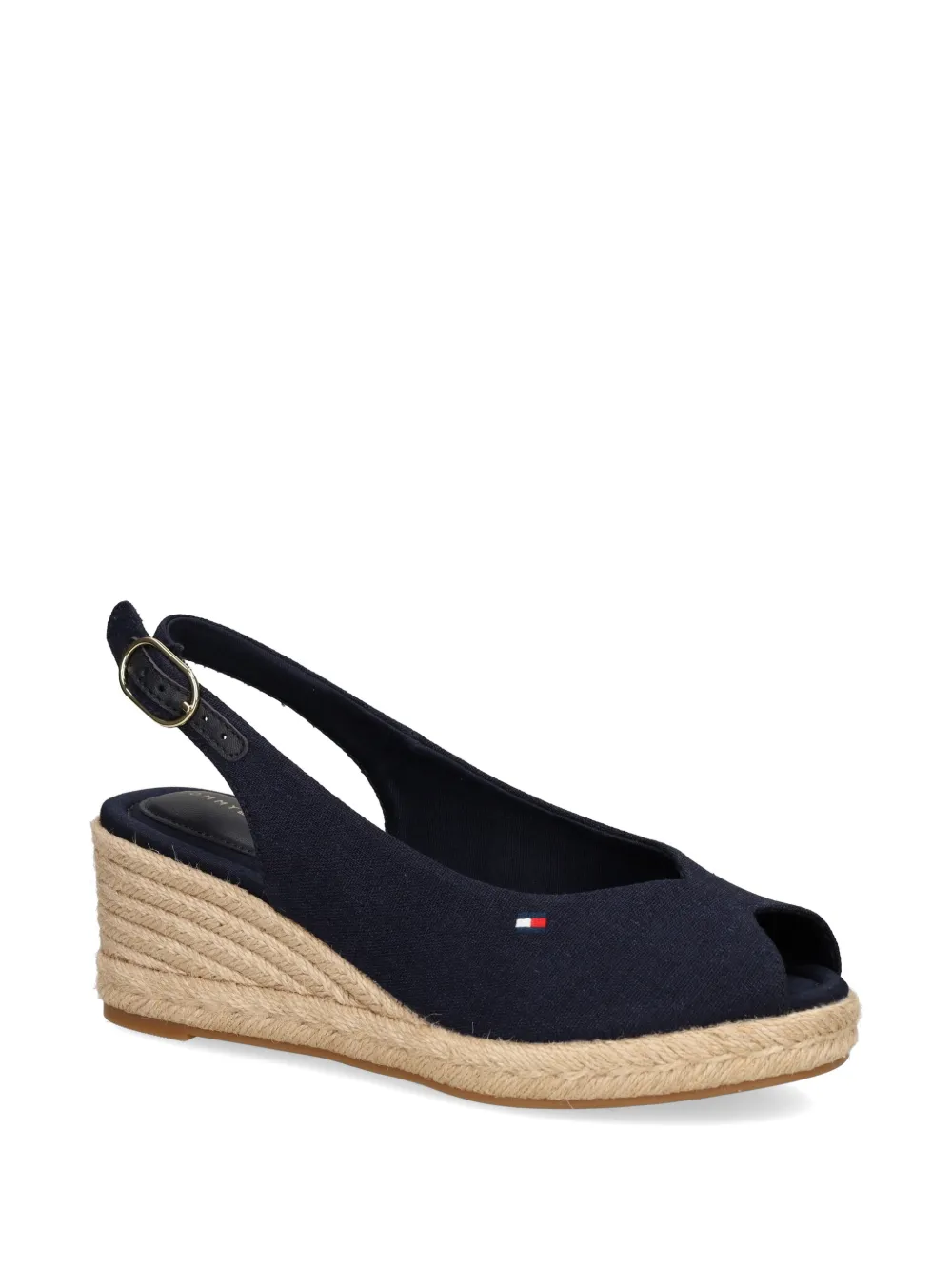 Tommy Hilfiger slingback wedge espadrilles Blauw