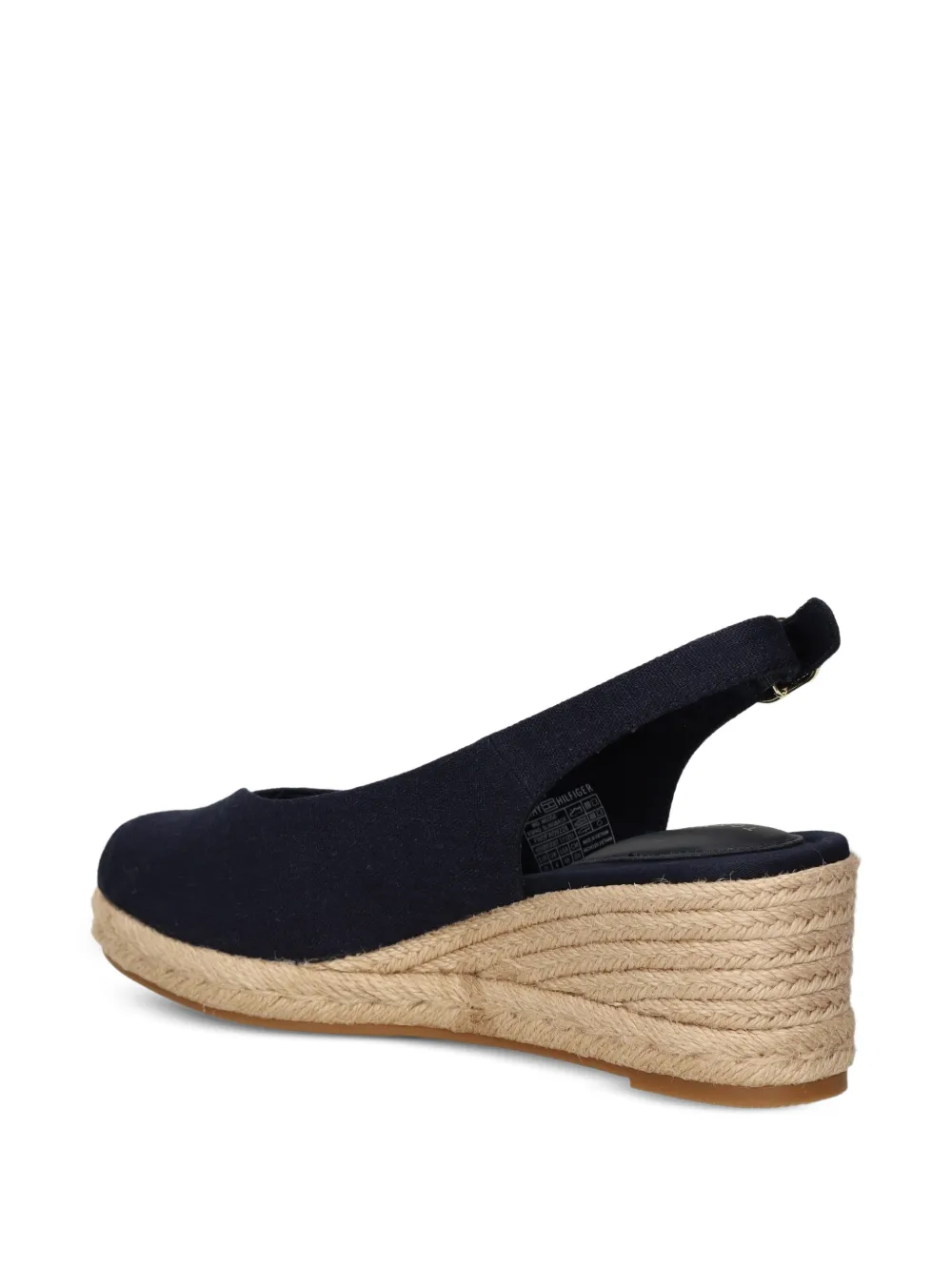 Tommy Hilfiger slingback wedge espadrilles Blauw
