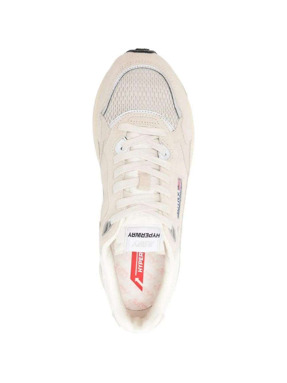 Autry Hyperway suede mesh sneakers Beige
