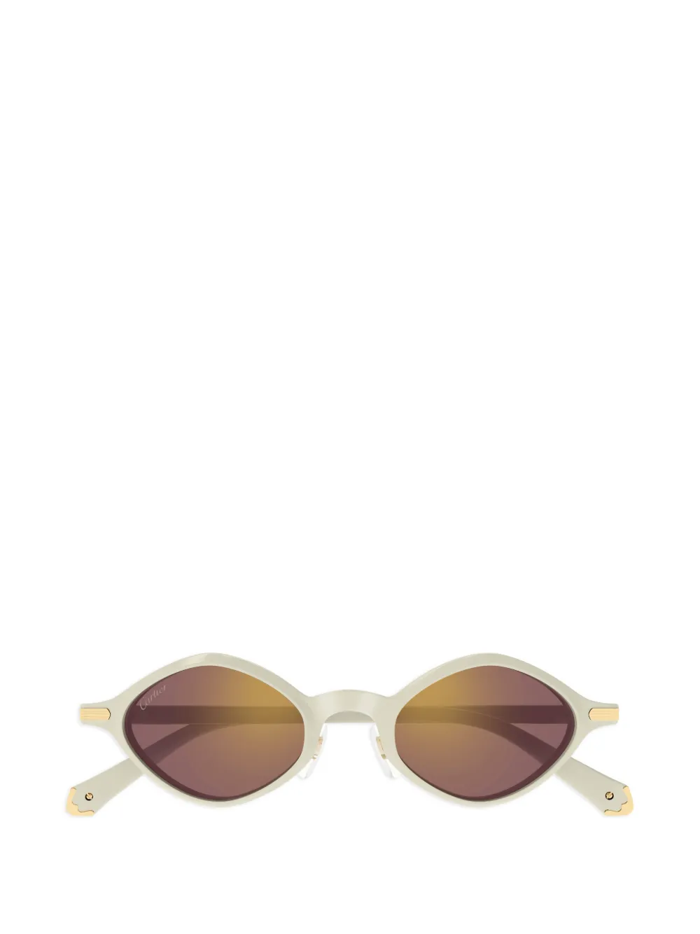 Cartier Eyewear Première geometric-frame sunglasses - Weiß