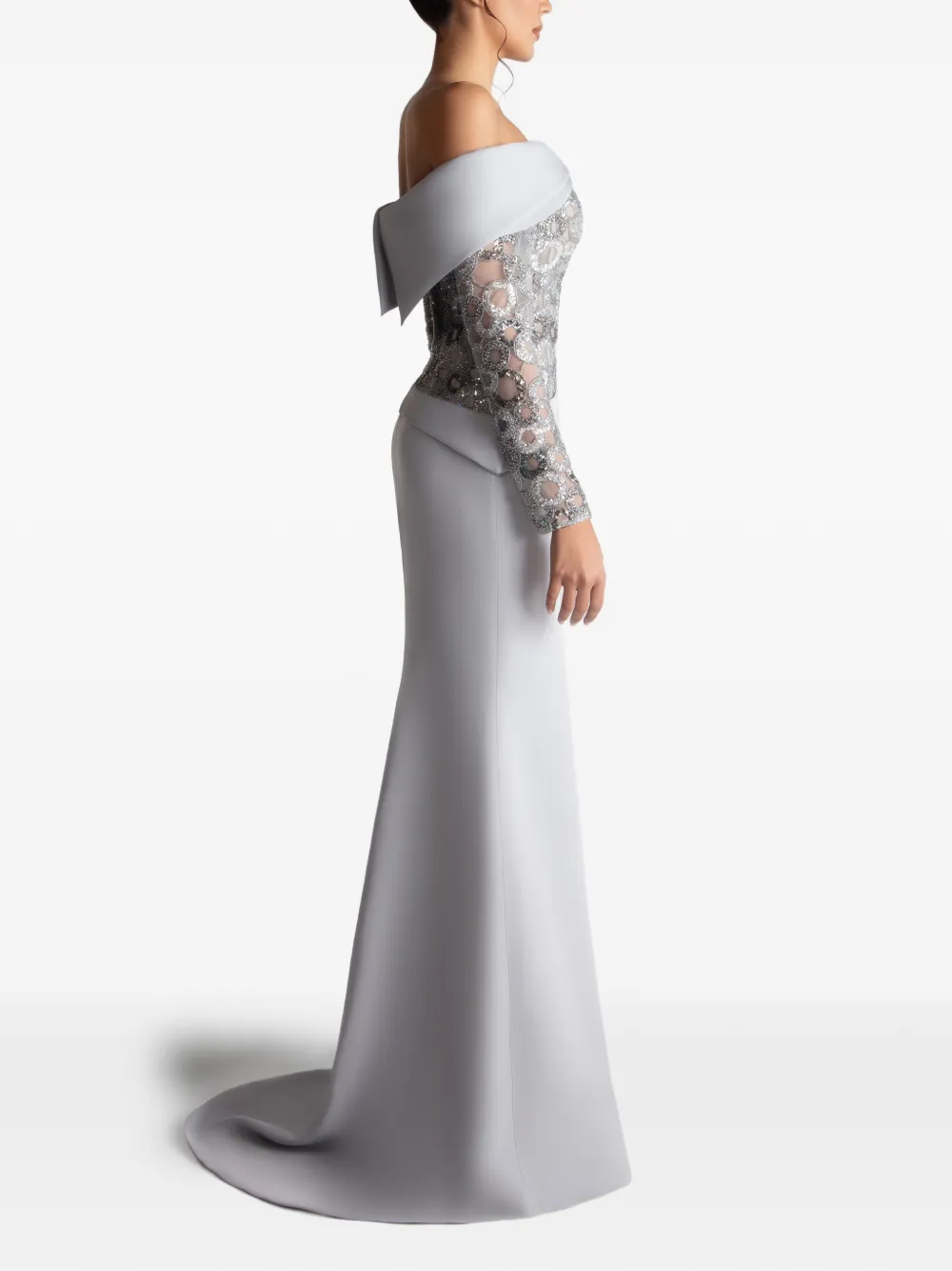 Gattinolli by Marwan Off-shoulder jurk Grijs