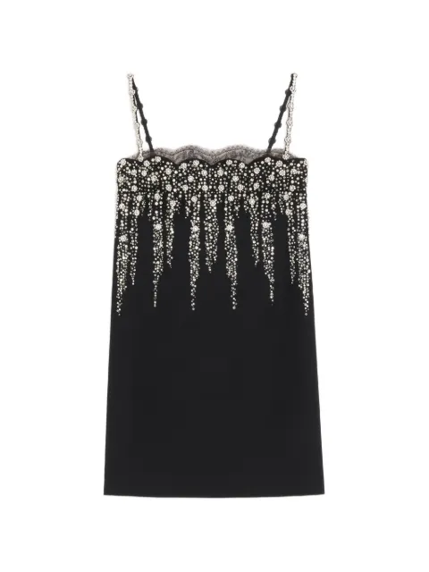 Valentino Garavani embroidered crepe couture short dress