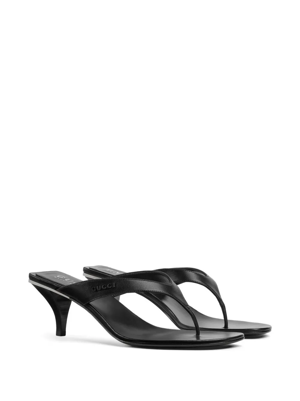 Gucci Vittoria leather sandals Zwart