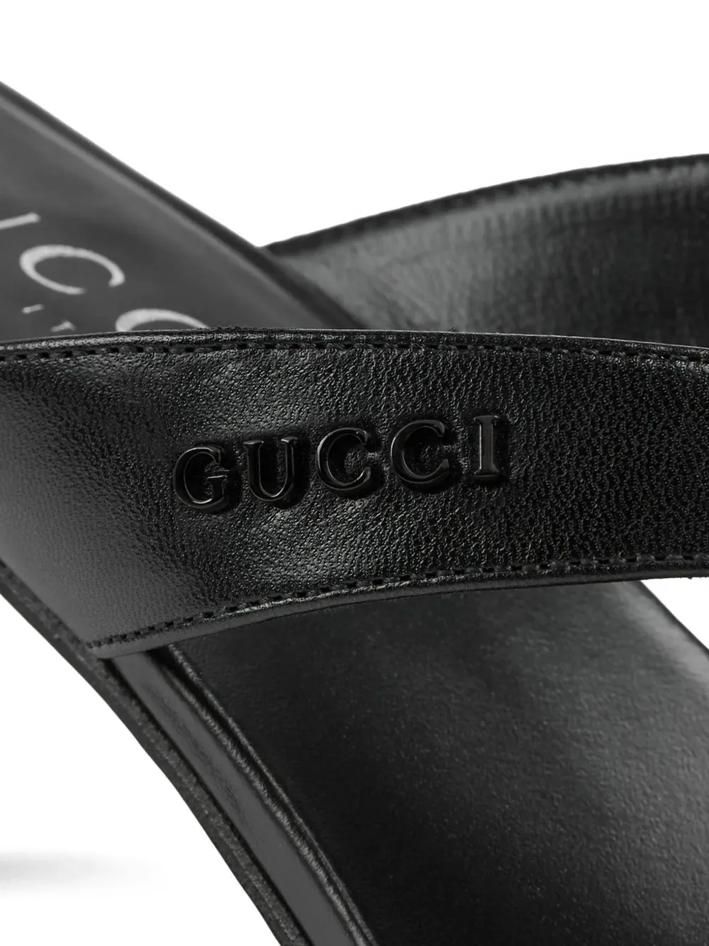 Gucci Vittoria leather sandals Zwart