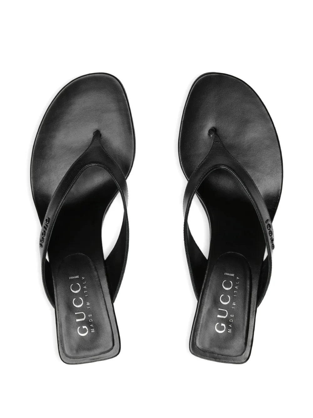 Gucci Vittoria leather sandals Zwart