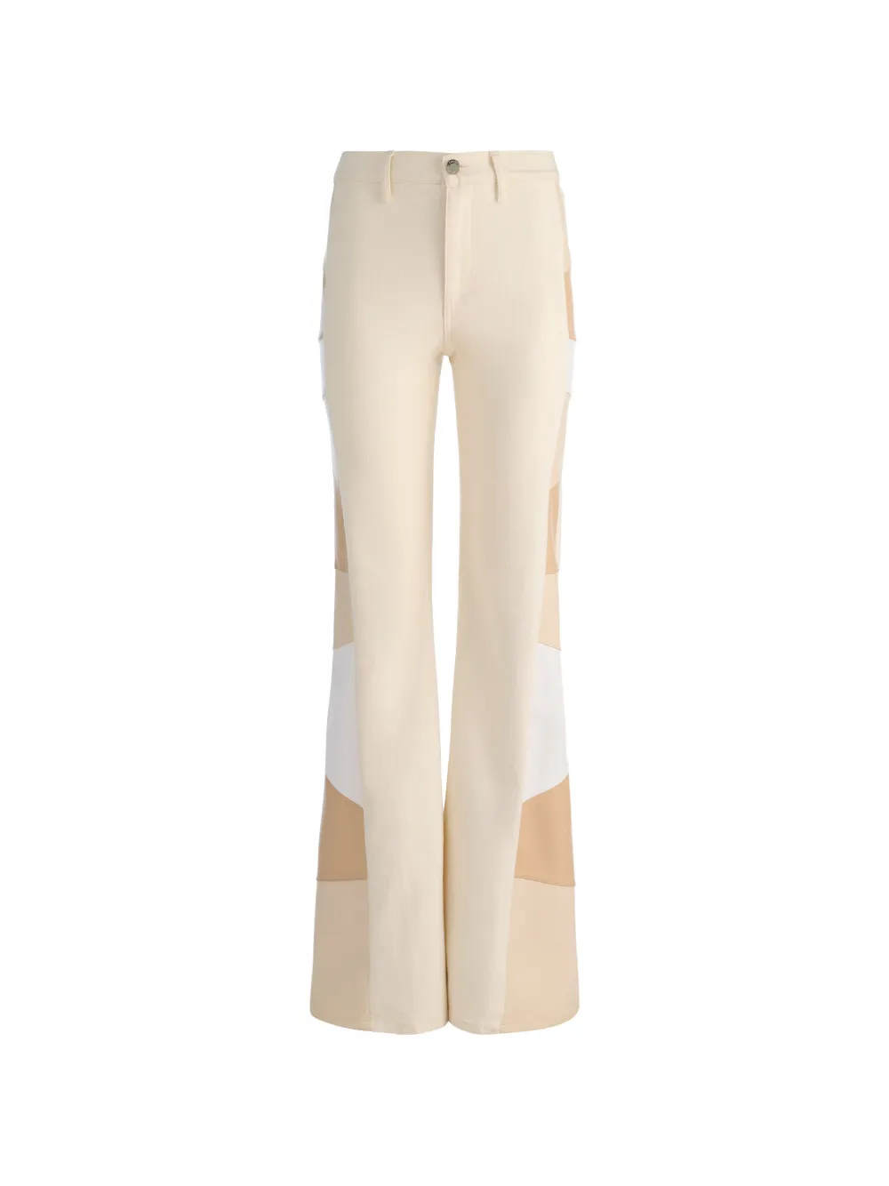 alice + olivia Beautiful patchwork jeans - Toni neutri