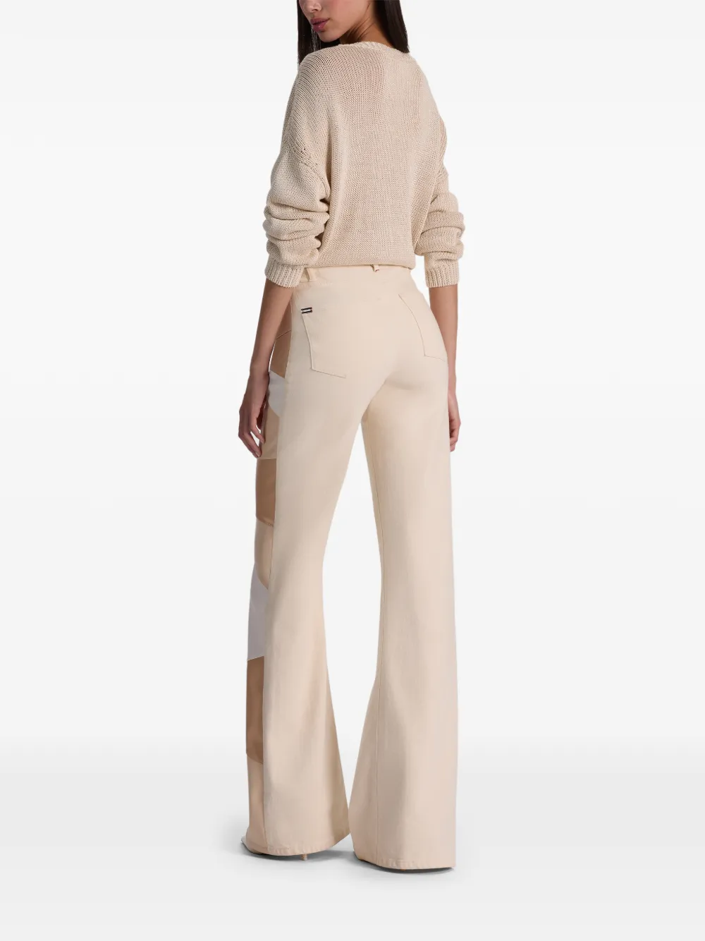 alice + olivia Beautiful jeans met patchwork Beige