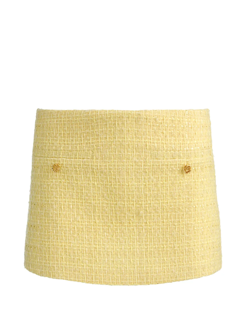 alice + olivia Mace button-embellishment shorts - Giallo