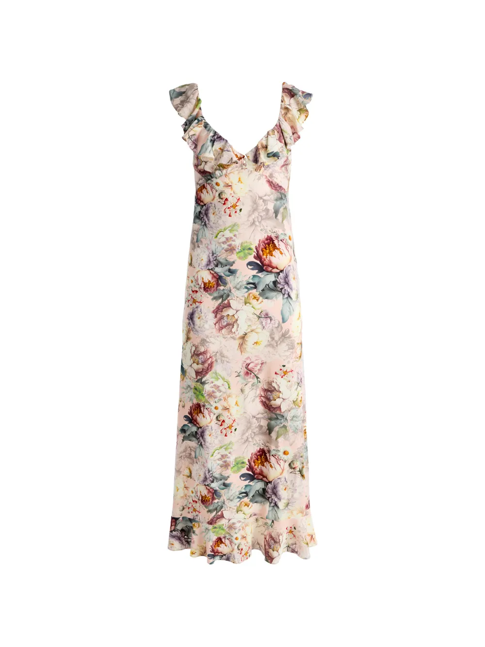 alice + olivia Gemma floral-pattern midi dress - Rosa