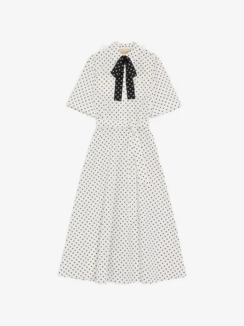 Valentino Garavani poplin Plusdepois print midi dress