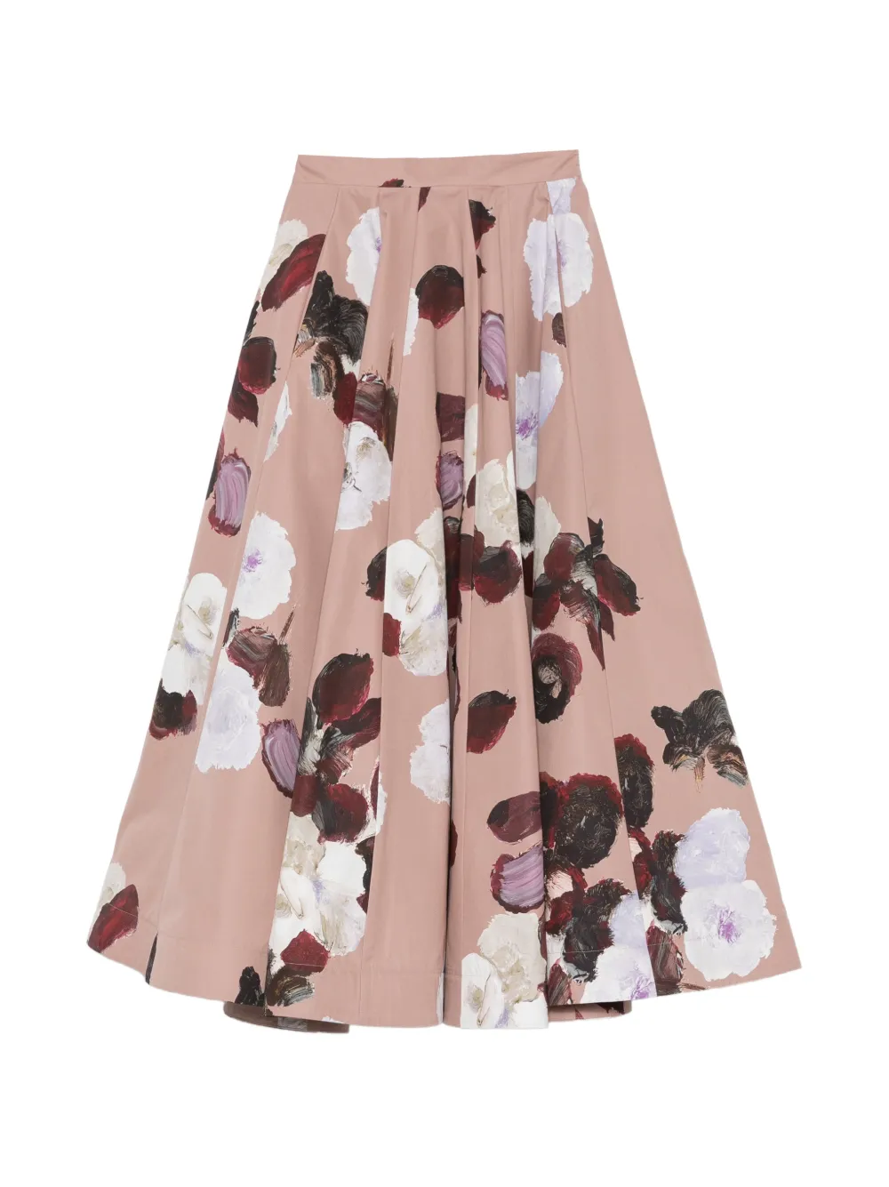 Antonio Marras floral-print pleated midi skirt - Rosa