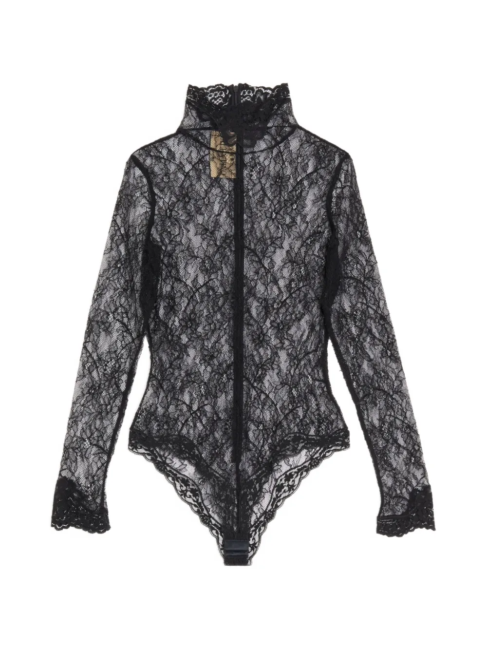 Valentino Garavani Body in pizzo a fiori - Nero