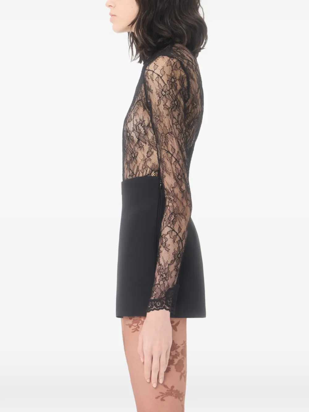Valentino Garavani Kanten body Zwart