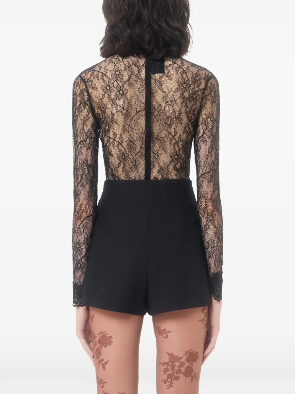 Valentino Garavani Kanten body Zwart