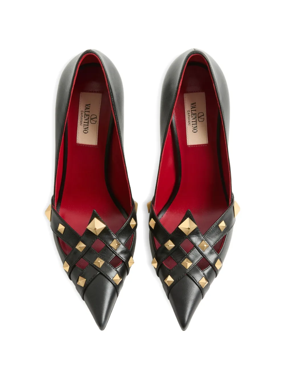Valentino Garavani Studdy kidskin pumps 100mm Zwart