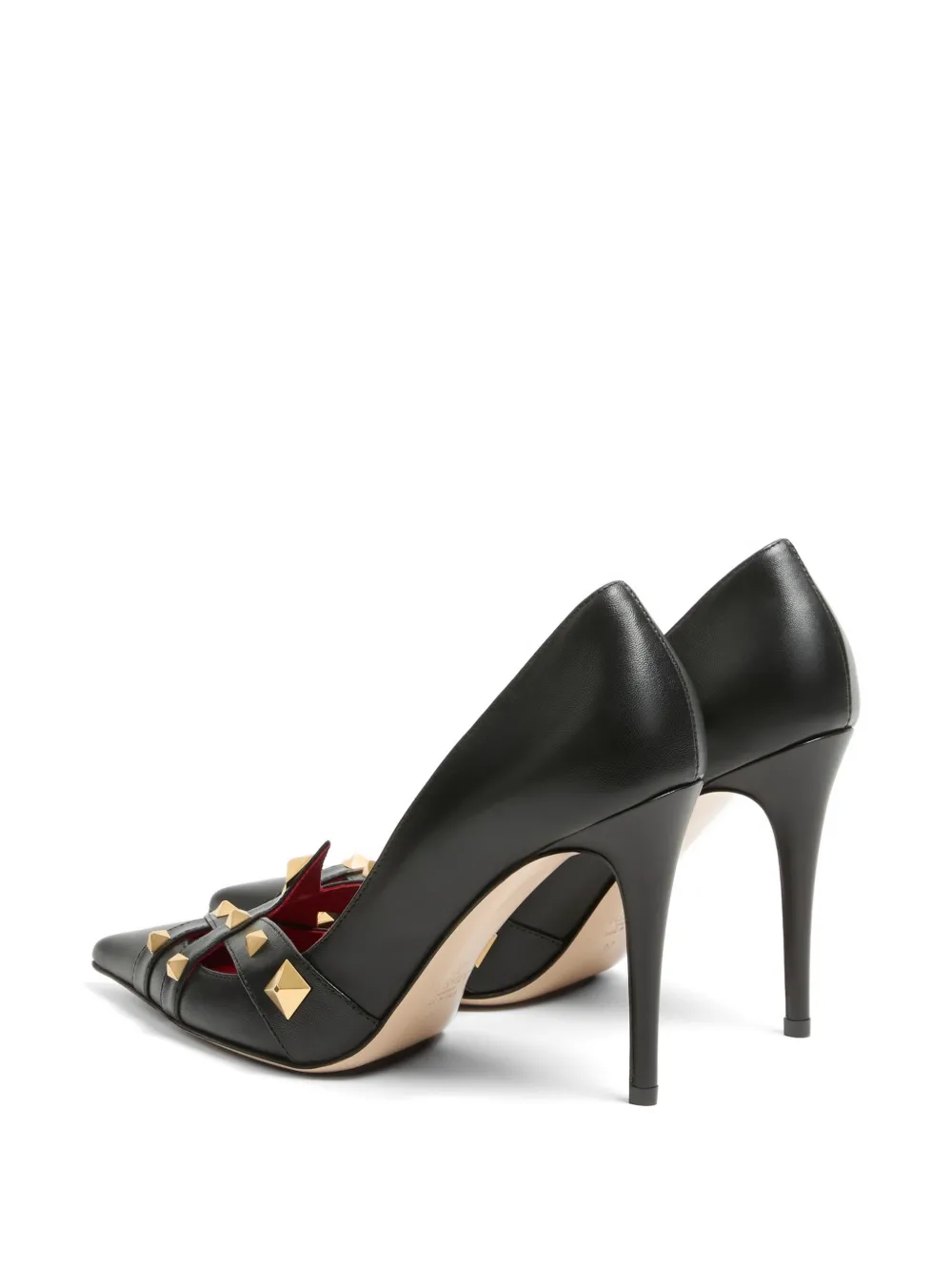 Valentino Garavani Studdy kidskin pumps 100mm Zwart