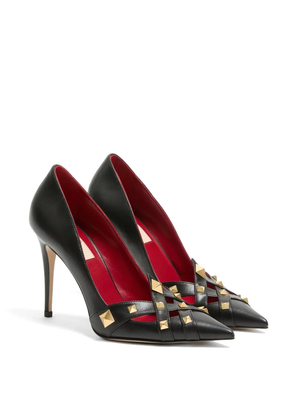 Valentino Garavani Studdy kidskin pumps 100mm Zwart