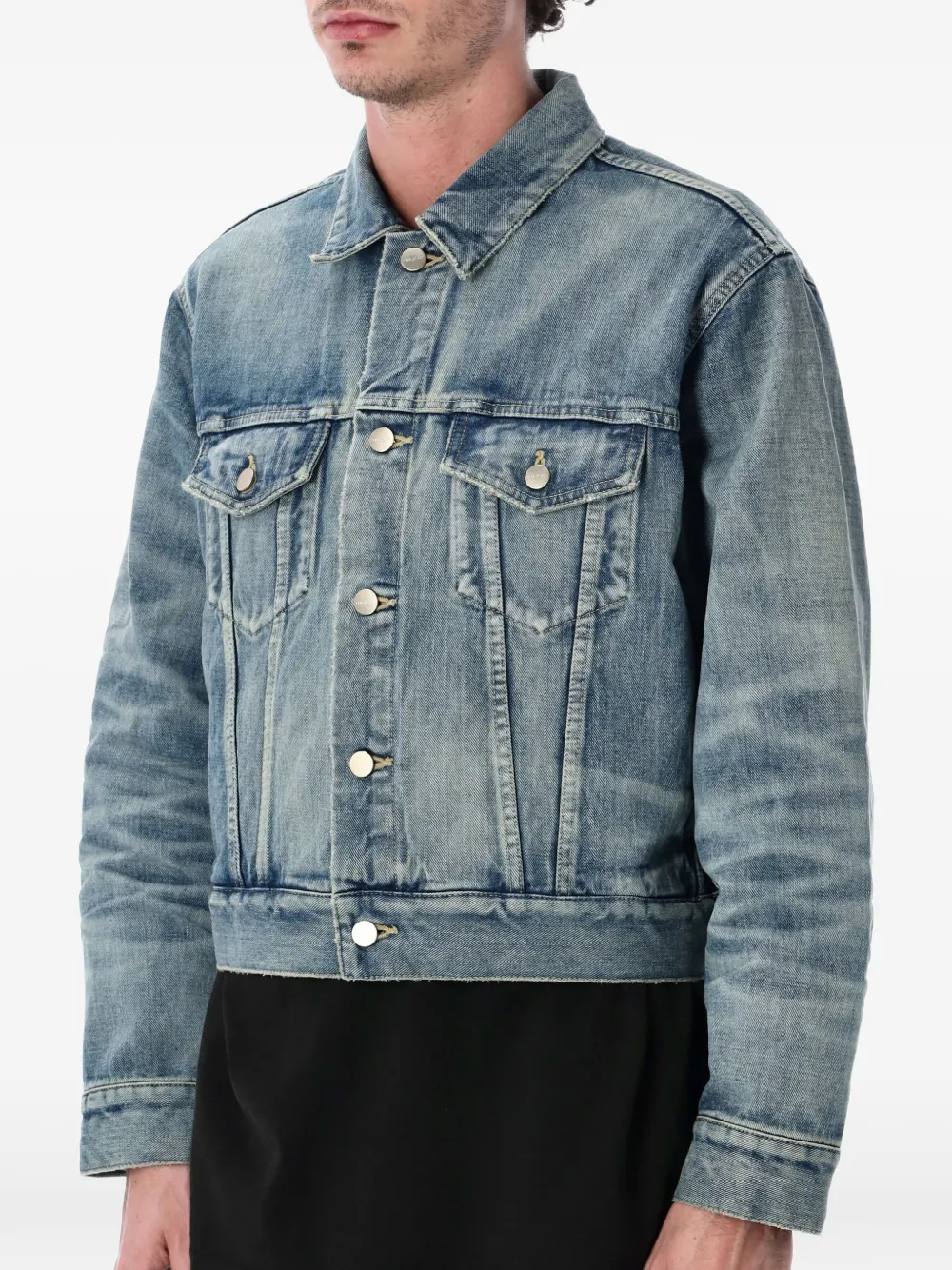 Fear Of God Japanese Selvedge Classic truckerjack Blauw