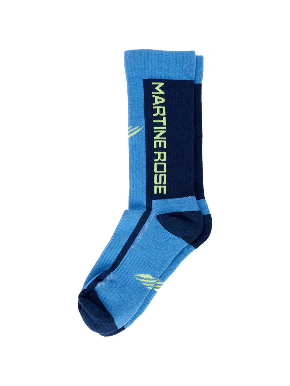 Martine Rose logo-intarsia panelled socks - Blu