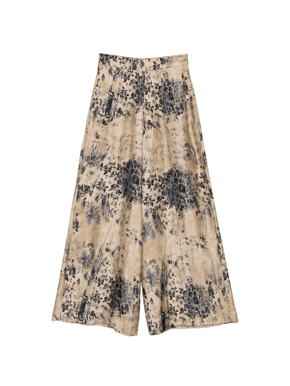 Antonio Marras floral-print palazzo pants - Toni neutri