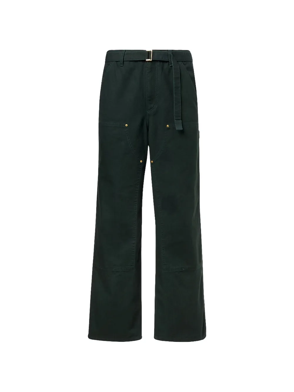 sacai x Carhartt Wip belted panelled pants - Verde