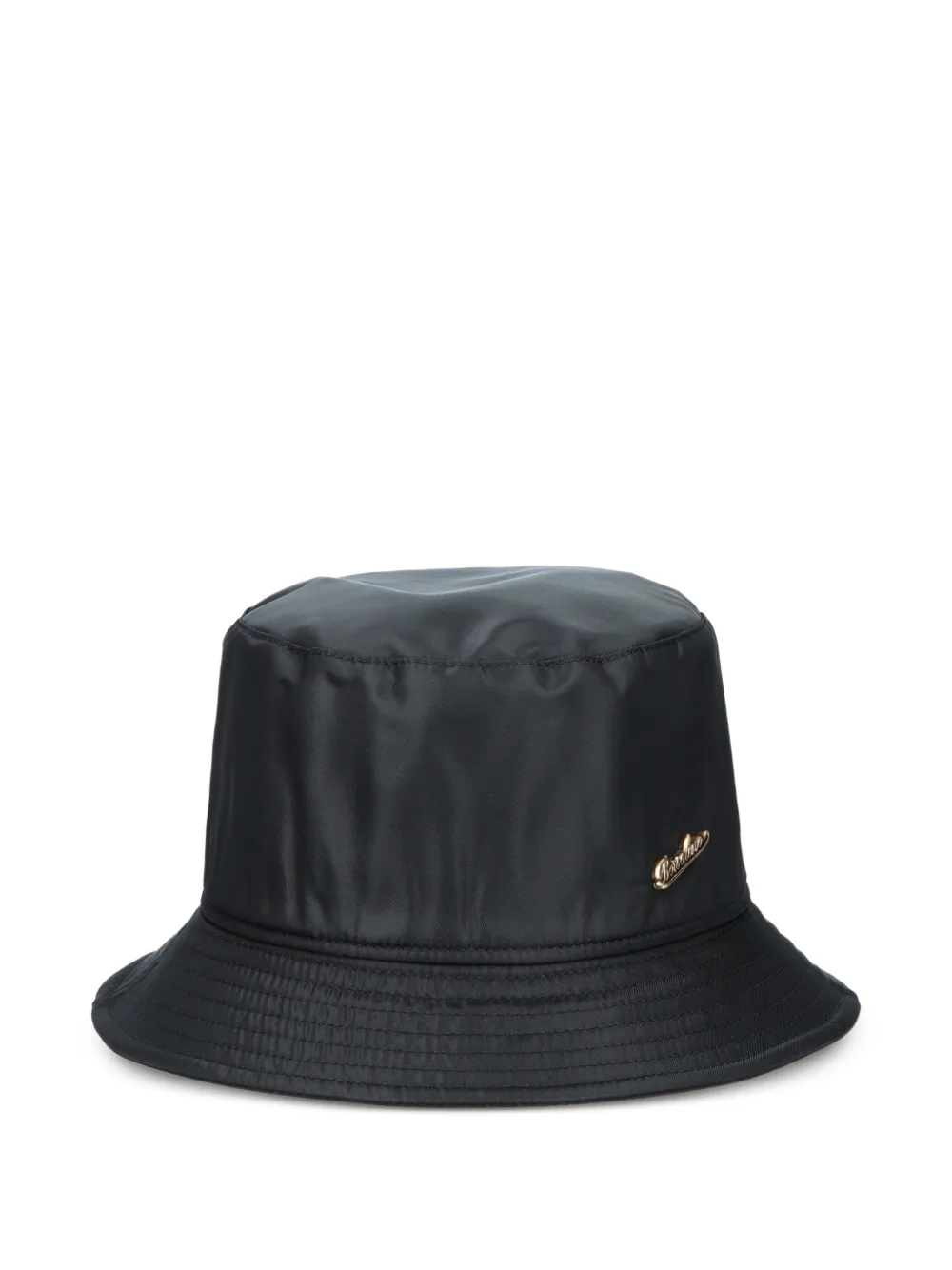 Borsalino logo-plaque bucket hat - Nero