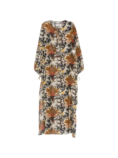 Anjuna floral-print cotton beach dress