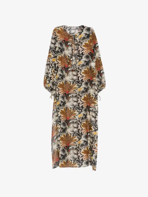 Anjuna floral-print cotton beach dress