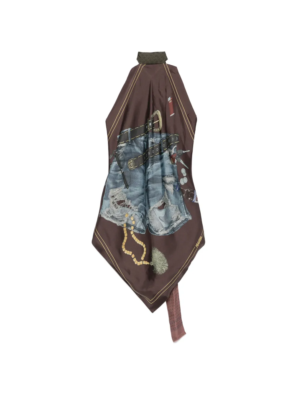 Magliano Manifesto trompe l'oeil-print top - Marrone