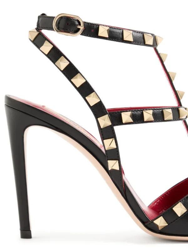 Valentino パンプス スタッズ ハイヒール　ロックスタッズ　36 Valentino Garavani ロックスタッズ キッドスキンパンプス | ブラック