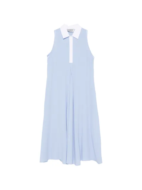 Iceberg sleeveless contrast-collar dress