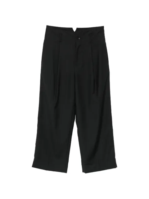SEWMOD pleated logo-detail trousers