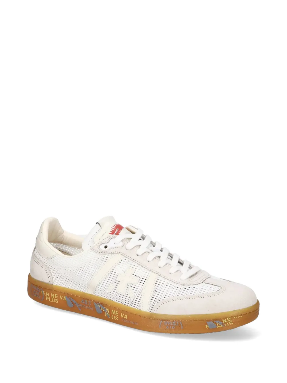 Premiata Bonnie mesh-panel suede sneakers Beige