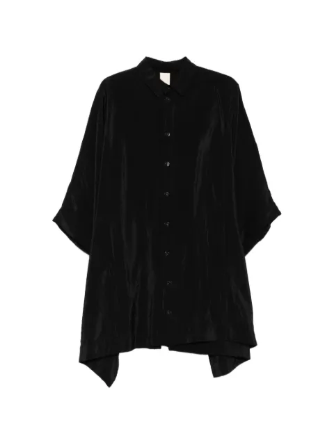 SOH asymmetric satin shirt