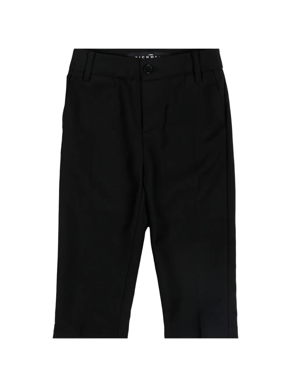 John Richmond Junior logo-patch tailored trousers - Nero