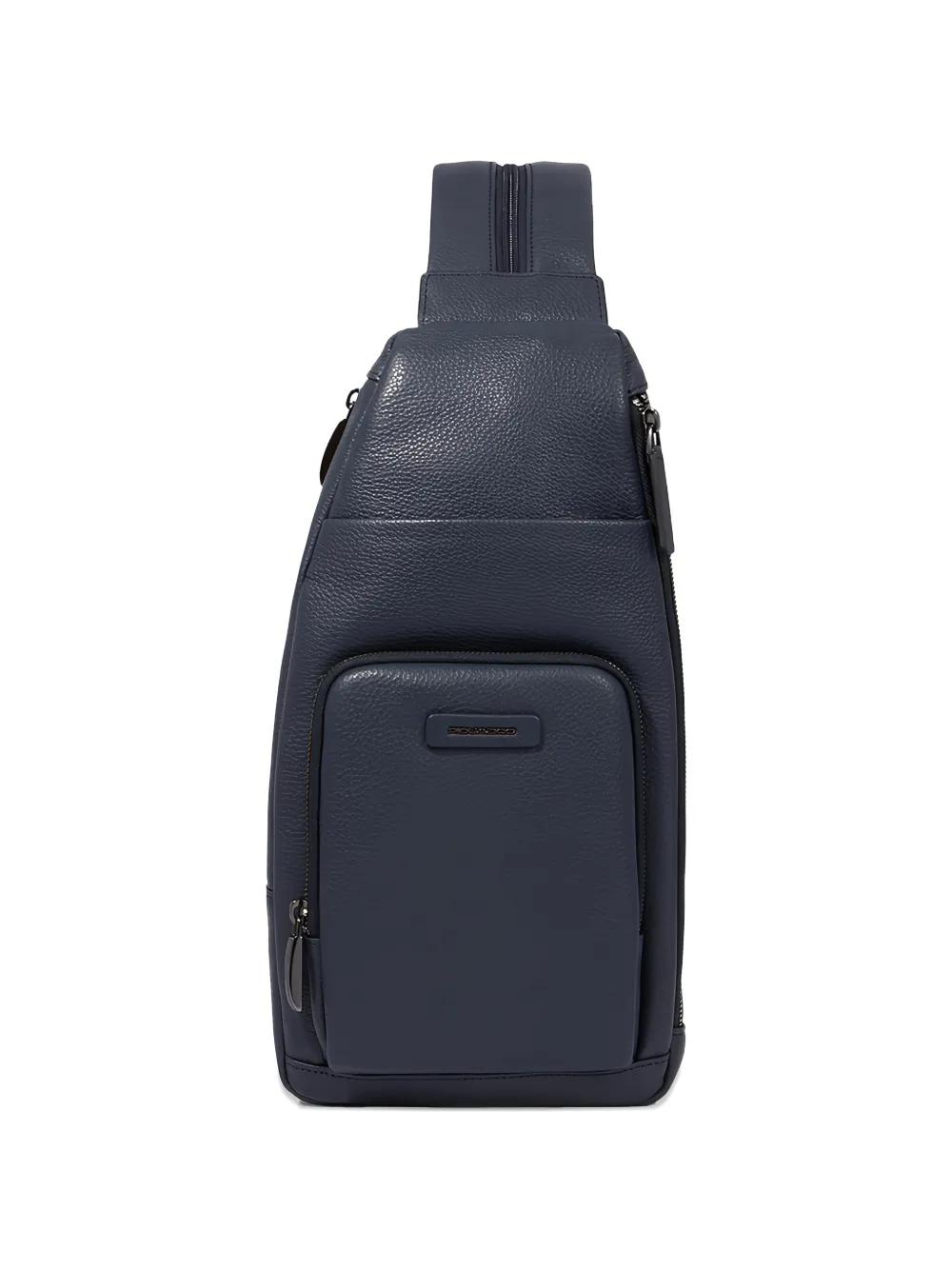 PIQUADRO convertible grained-leather iPad®mini sling bag - Blu